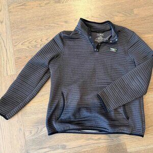 LL Bean women's gray airlight pullover jacket size L